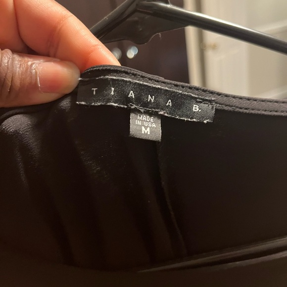 Tiana B. Black Dress with Pearl Sleeve Details - Picture 3 of 5